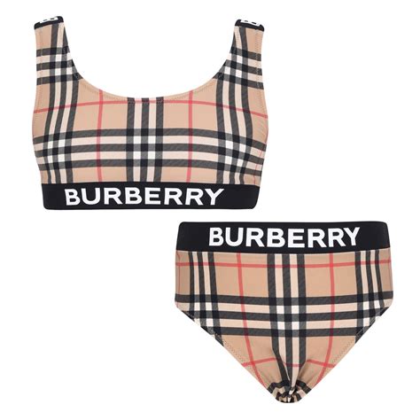 burberry girls swimwear|burberry bikini swimsuit.